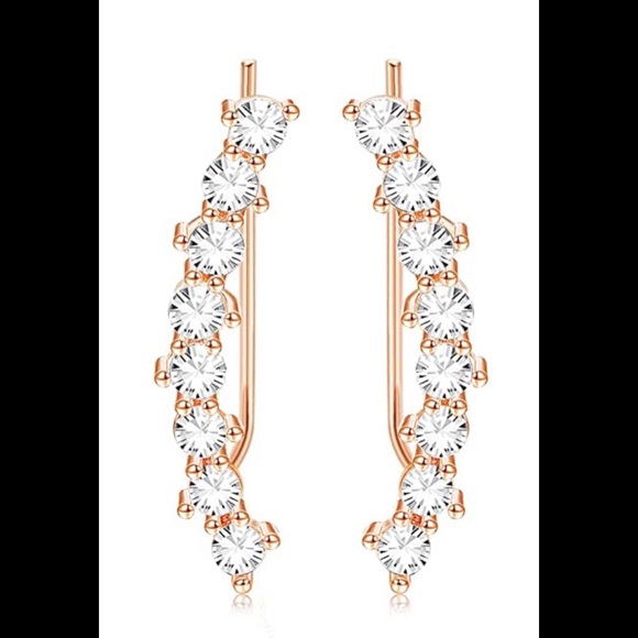 🌹Beautiful 🌹Crystal Climber Earrings 
NWT🏷 - Picture 8 of 12
